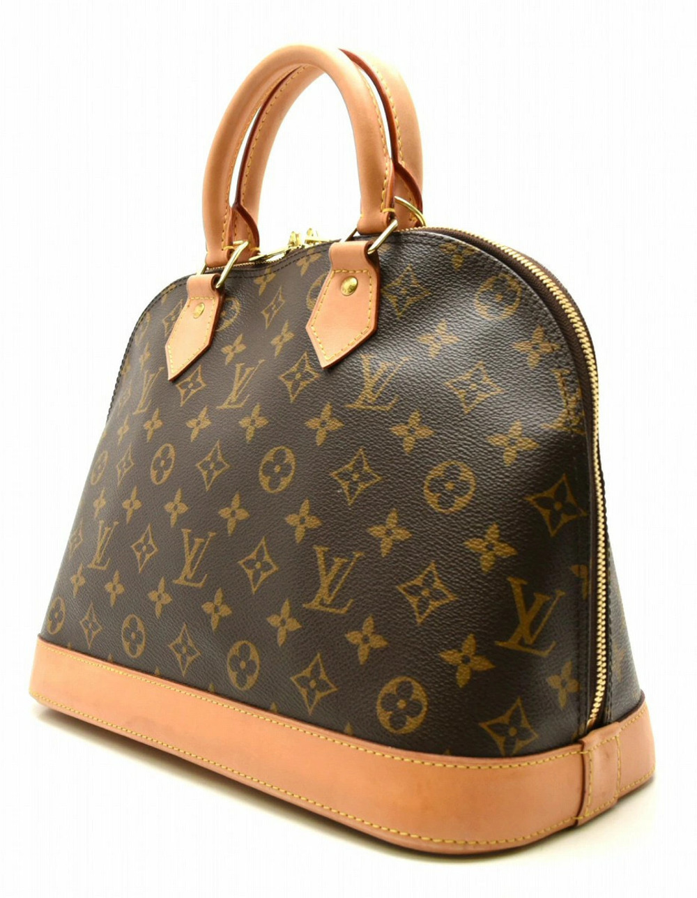 Louis Vuitton Alma Monogram Handbag Brown